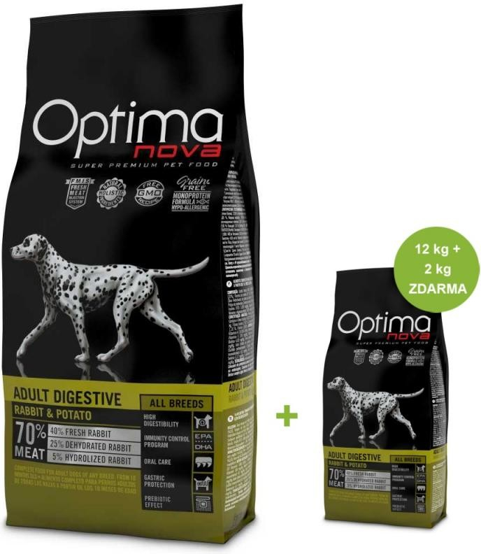 OPTIMAnova Dog Adult Digestive Rabbit GF kg 2 kg