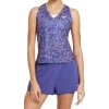 Dámské sportovní tílko Nike Court Victory Tank Print dark purple dust white