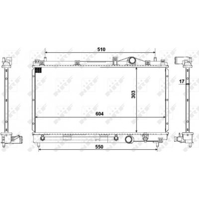 NRF Chladič, chlazení motoru 50332 – Zboží Mobilmania