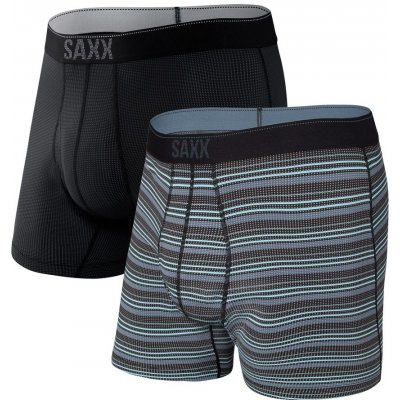 Saxx Quest Boxer Brief Fly 2PK sunrise stripe/black II – Zboží Dáma