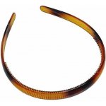Plastová čelenka rovná 1.2cm - hnědá – Hledejceny.cz