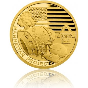 Česká mincovna Zlatá mince Válečný rok 1942 Projekt Manhattan 3,11 g