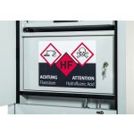 Denios Skříň na kyseliny a louhy SL-Plus, 5 výsuvných polic a vnitřní box na toxické kyseliny, dveře pravé – Hledejceny.cz