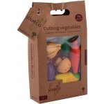 Johntoys dřevěná zelenina s prkénkem a nožem – Zboží Dáma