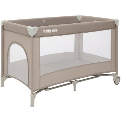 Baby Mix cestovní postýlka Simple béžová – Zboží Dáma
