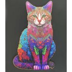Kruzzel 22878 Dřevěné kočka 38 x 24 cm 130 dílků – Zboží Dáma Kruzzel 22878 Dřevěné kočka 38 x 24 cm 130 dílků – Zboží Dáma