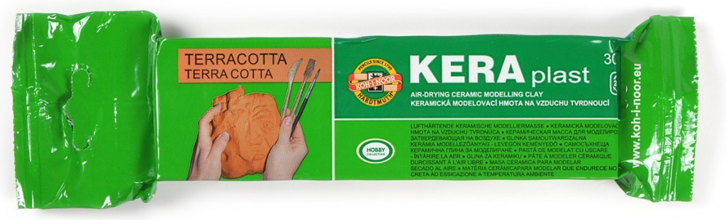 KOH-I-NOOR Keramická modelovací hmota Keraplast terakota 300 g od 55 Kč -  Heureka.cz