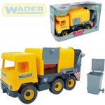 Wader Auto middle Truck popelář plast 42 cm žlutý v krabici – Hledejceny.cz