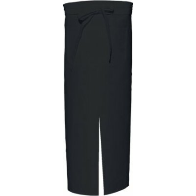 Link Kitchen Wear Bistro a barová zástěra do pasu s kapsou a rozparkem pro dynamickou práci Černá – Hledejceny.cz