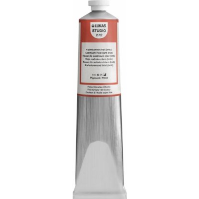 Lukas Studio Aluminium Tube olejová barva cadmium red light hue 200 ml 1 ks – Hledejceny.cz