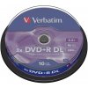 8 cm DVD médium Verbatim DVD+R DL 8,5GB 8x, cakebox, 10ks (43666)