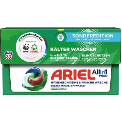 Ariel gelové kapsle na praní Universal 33 PD 706,2 g – Sleviste.cz