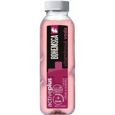 Bohemsca Acive plus vitamin water višeň a švestka 390 ml – Hledejceny.cz