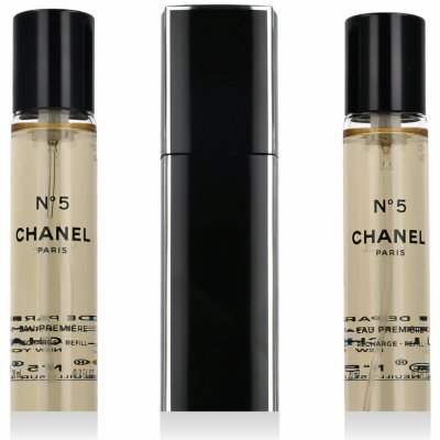 Chanel No 5 Eau Premiere EDP plnitelný 20 ml + EDP náplň 2 x 20 ml dárková sada – Sleviste.cz