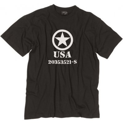 Tričko Mil-tec Allied Star černé – Zboží Mobilmania