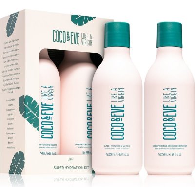 Coco & Eve Like A Virgin Like A Virgin Super Hydrating Shampoo hydratační šampon na vlasy 250 ml + Like A Virgin Super Hydrating Cream Conditioner hydratační kondicionér na vlasy 250 ml dárková sada – Hledejceny.cz