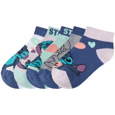 Lilo & Stitch Dívčí nízké ponožky, 5 párů – Zboží Mobilmania
