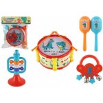 Teddies Hudební nástroje sada plast 5ks v krabici 2 barvy – Hledejceny.cz