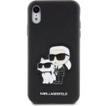 Pouzdro Karl Lagerfeld PU Saffiano Karl and Choupette NFT iPhone XR černé