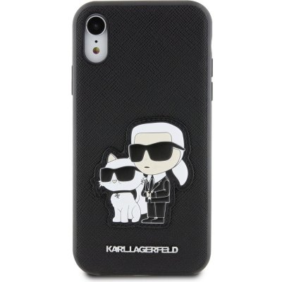 Pouzdro Karl Lagerfeld PU Saffiano Karl and Choupette NFT iPhone XR černé – Zbozi.Blesk.cz