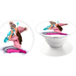 PopSocket iSaprio Kissing Mom - Brunette and Boy