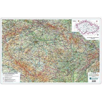 Stolní psací podložka mapa ČR 67x44 cm