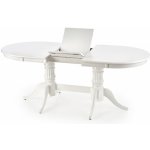 Halmar Jídelní rozkládací oválný stůl JOSEPH 150 masiv bílá – Zbozi.Blesk.cz