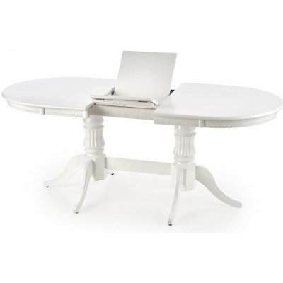 Halmar Jídelní rozkládací oválný stůl JOSEPH 150 masiv bílá – Zbozi.Blesk.cz