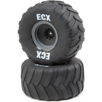 Axe MT: ECX kolo s pneu šedý disk 2 ks