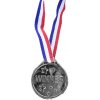 Sportovní medaile Medaile stříbrné 6 ks v sáčku