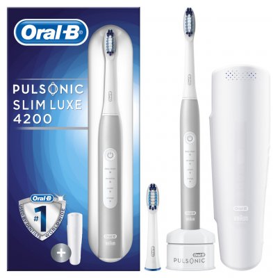 Oral-B Pulsonic Slim Luxe 4200 Platinum – Zboží Mobilmania