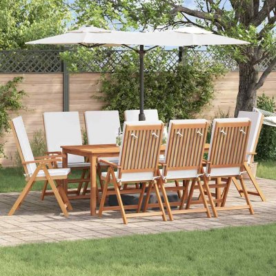 Omaxi 623348 Zahradní křeslo s polštářem 8 ks Hnědá 57 x 71.5 x 104 cm – Hledejceny.cz