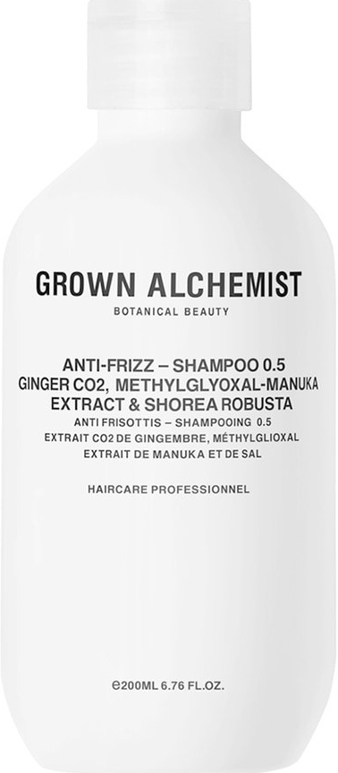 Grown Alchemist šampon na vlasy Anti-Frizz Shampoo 0.5: Ginger CO2 Methylglyoxal-Manuka Extract Shorea 200 ml