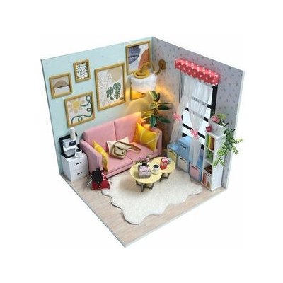 Dvěděti miniatura domečku Obývací pokoj Sluneční paprsek 2D115-1