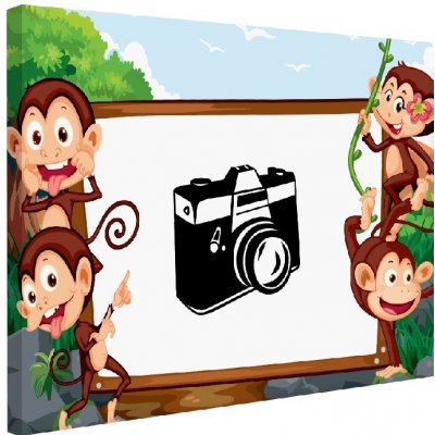 IMPAR Fotoobraz na plátno Monkeys 120x80 cm – Zboží Mobilmania