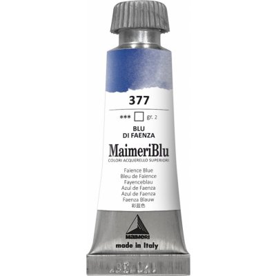Maimeri Blu Akvarelová barva Faience Blue 377 12 ml 1 ks – Hledejceny.cz
