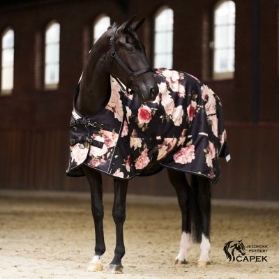 Imperial Riding Deka výběhová FLOWER FLEECE Černá – Zboží Dáma