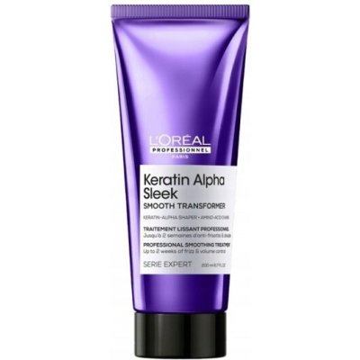 Loreal Keratin Alpha Sleek vyhlazující kúra pro krepaté vlasy 200 ml – Hledejceny.cz