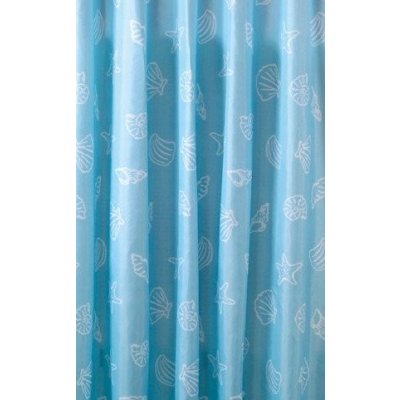 SAPHO polyester modrá, mušle ZP006 180 x 200 cm – Zbozi.Blesk.cz