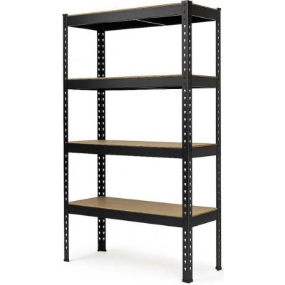 Vyprodej-Regalu.cz Regál 1800 x 1200x500 mm 4-policový černý – Hledejceny.cz