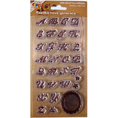 Creatoys Gelová razítka Ozdobná abeceda – Zboží Dáma