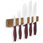 Berlinger Haus Sada nožů s magnetickým držákem z akátového dřeva 6 ks Leonardo Collection – Zboží Mobilmania