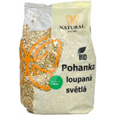 Natural Jihlava Pohanka loupaná světlá BIO Natural 0,5 kg – Zboží Dáma