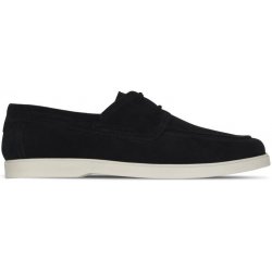 Fabric Suede Lace Up Black