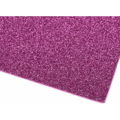 Samolepicí pěnová guma Moosgummi s glitry 20x30 cm - 2 ks Barva: Fialová – Zbozi.Blesk.cz