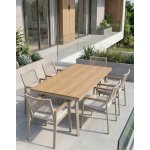 Avida Design Zahradní set pro 6 osob Santos, hliníkový, taupe – Hledejceny.cz