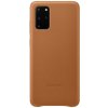 Pouzdro a kryt na mobilní telefon Samsung Samsung Leather Cover Galaxy S20+ Brown EF-VG985LAEGEU