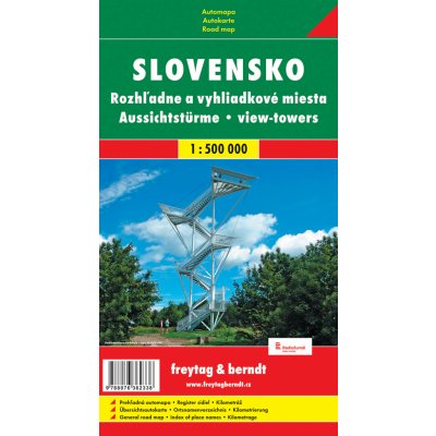 Slovensko rozhledny automapa 1:500.000 (skládaná)