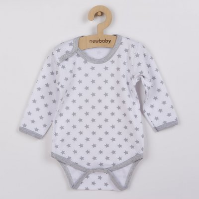 New Baby Kojenecké body Classic II šedé s hvězdičkami – Hledejceny.cz