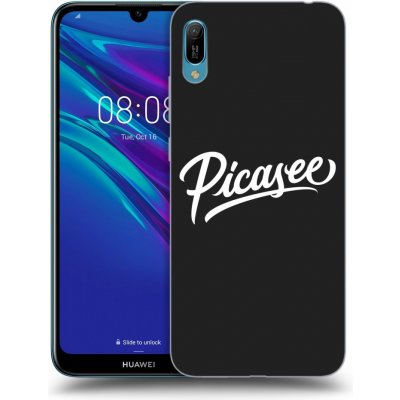 Pouzdro Picasee silikonové Huawei Y6 2019 - Picasee - White černé – Zboží Mobilmania